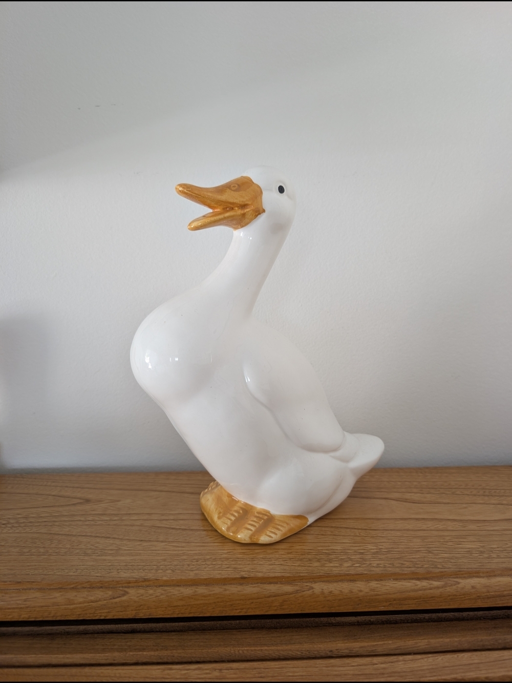 Vintage Ceramic Goose Figurine – Cottagecore Kitchen Decor - Picture 5 of 10